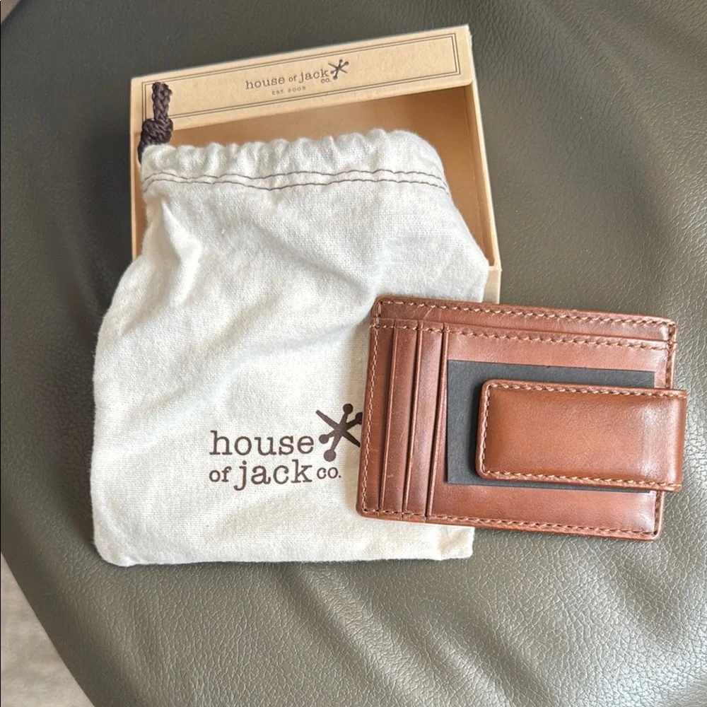 House of Jack Tan Magnetic Money Clip Wallet